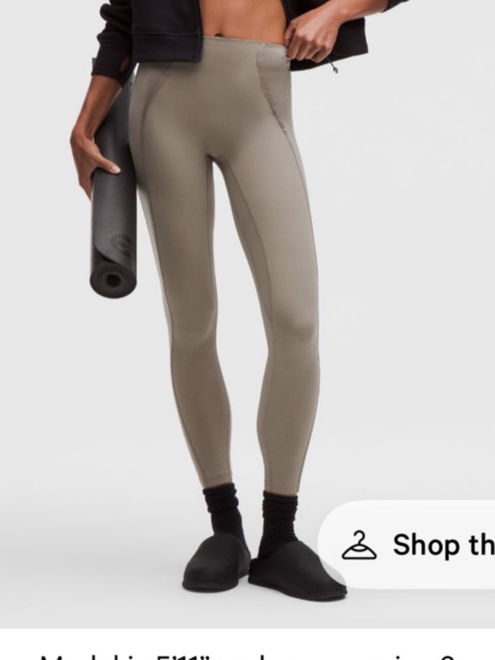 lululemon Align No Line High-Rise Pant 25" *Satin Gray Size 6